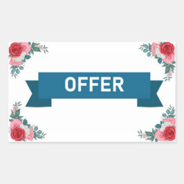 Adesivo Retangular Vinheta