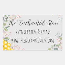 Adesivo Retangular Vinheta