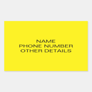 Adesivo Retangular Vinheta