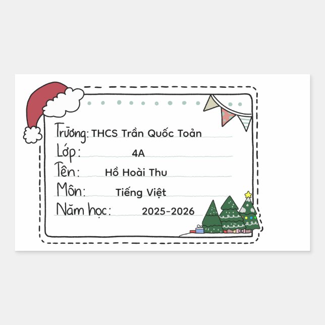 Adesivo Retangular Vinheta (Frente)