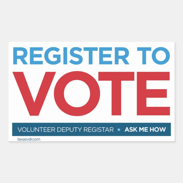 Adesivo Retangular Vinheta-adjunta do agente voluntário (Frente)