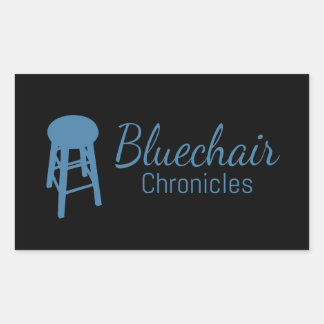 Adesivo Retangular Vinheta Bluechair