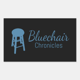 Adesivo Retangular Vinheta Bluechair