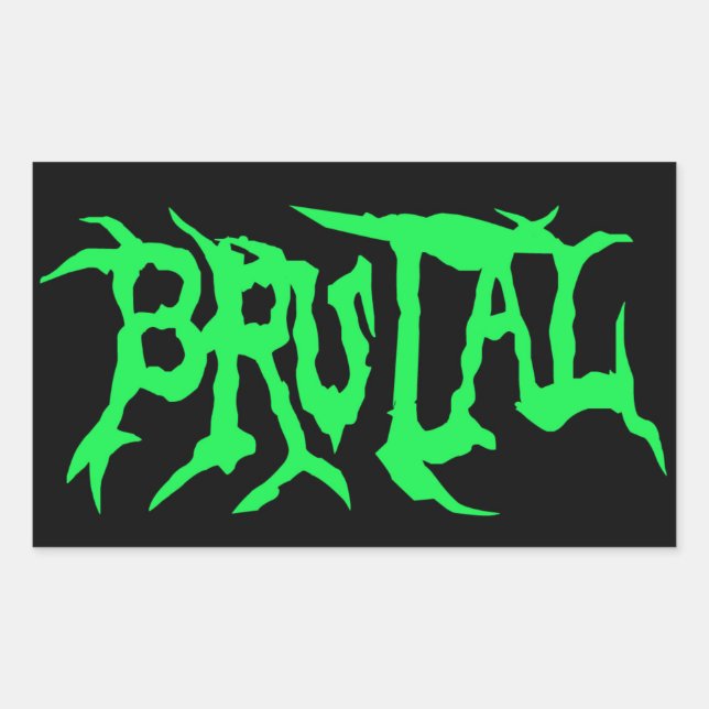 Adesivo Retangular Vinheta Brutal (Frente)