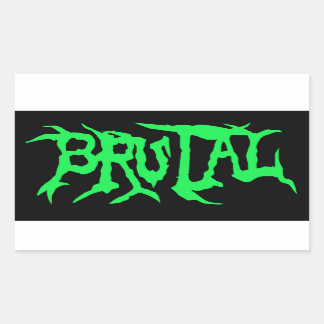 Adesivo Retangular Vinheta Brutal