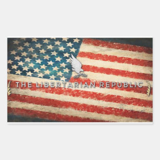 Adesivo Retangular Vinheta Bumper da República Americana