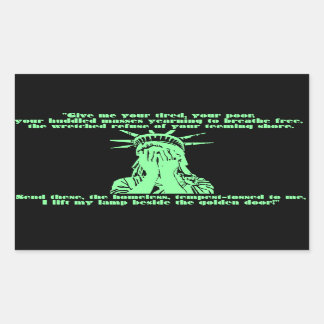 Adesivo Retangular Vinheta Choradora Liberty