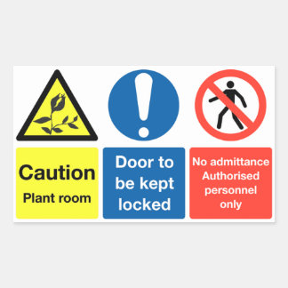 Adesivo Retangular Vinheta da sala das plantas