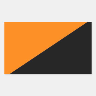 Adesivo Retangular Vinheta de bandeira mutualista