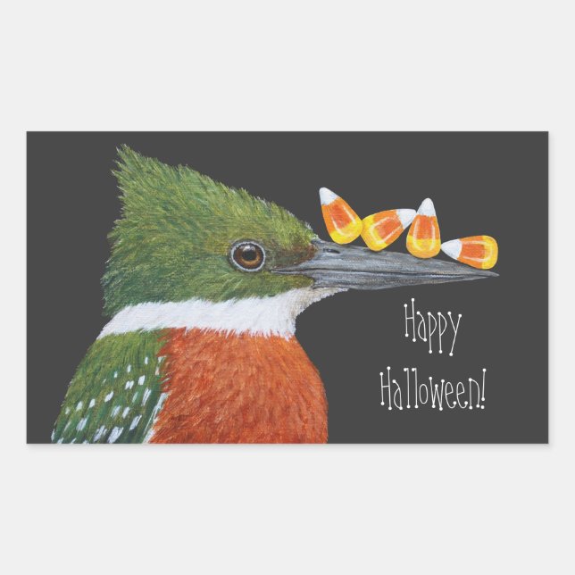 Adesivo Retangular Vinheta-de-banho-maria verde (Frente)