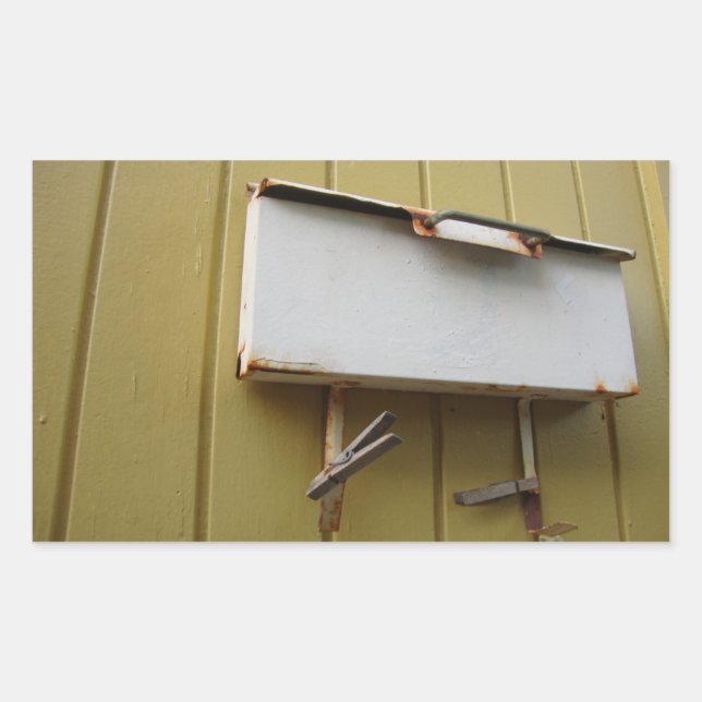 Adesivo Retangular Vinheta de Caixa de Correio (Frente)