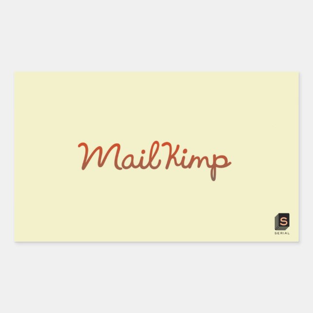 Adesivo Retangular Vinheta de doação de podcast serial (Frente)