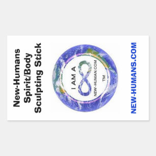 Adesivo Retangular Vinheta de Espelho com Espelho de Novo Humano/Corp