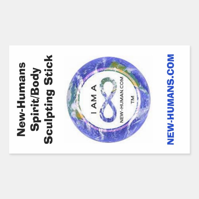 Adesivo Retangular Vinheta de Espelho com Espelho de Novo Humano/Corp (Frente)