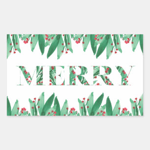 Adesivo Retangular vinheta de feliz