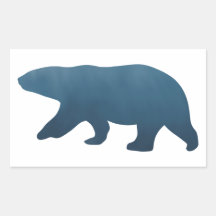 Vinheta de Gradação do Urso Polar Azul Profundo