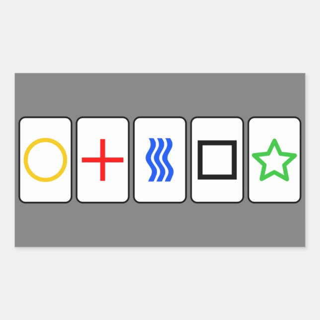 Adesivo Retangular Vinheta de placas Zener - Cinzas (Frente)