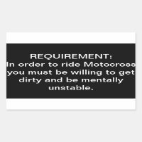 Vinheta de requisitos "Mentally Unstable Motocross