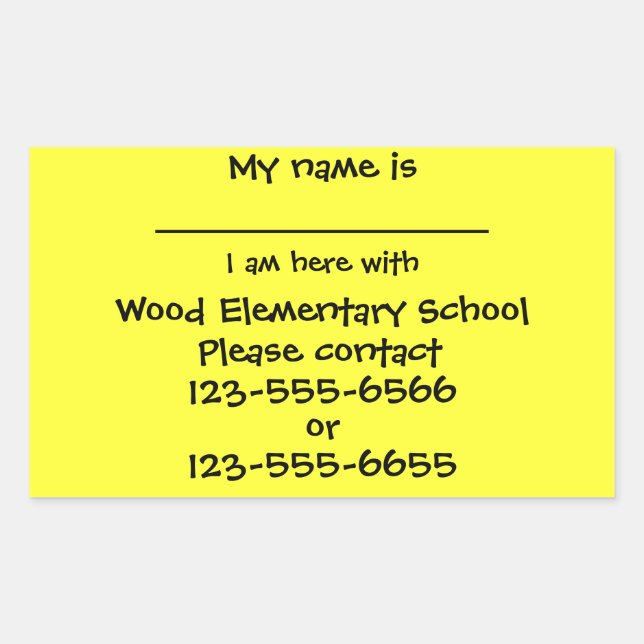 Adesivo Retangular Vinheta de segurança de saída em grupo (Frente)