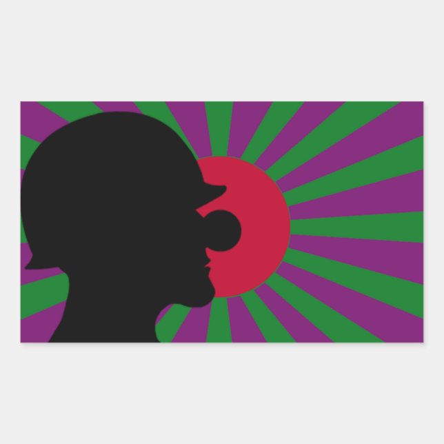 Adesivo Retangular Vinheta de Sinalizador Sun de Ascensão Clowsec (Frente)