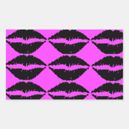 Adesivo Retangular Vinheta do pescoço