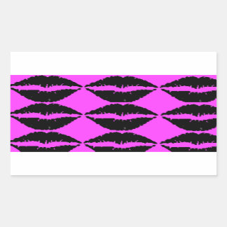 Adesivo Retangular Vinheta do pescoço