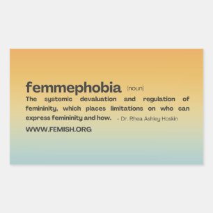 Adesivo Retangular Vinheta FEMMEPHOBIA Sunset