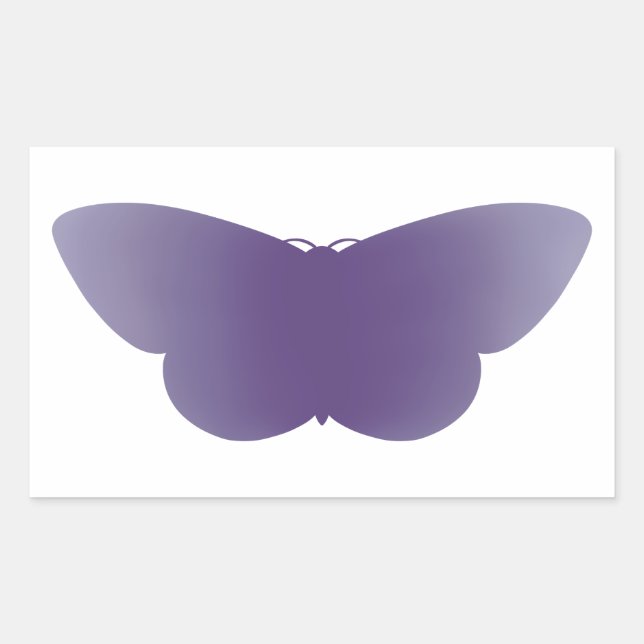 Adesivo Retangular Vinheta Gradiente Violet Moth (Frente)