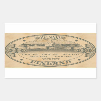 Adesivo Retangular vinheta Helsínquia