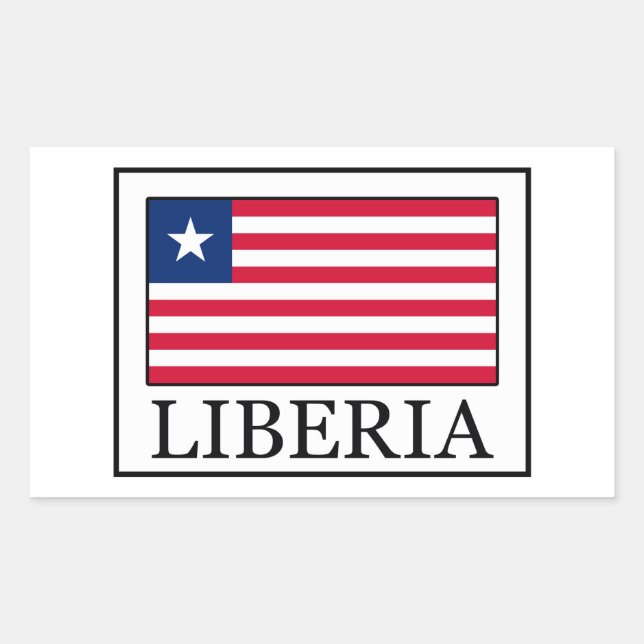 Adesivo Retangular Vinheta Libéria (Frente)