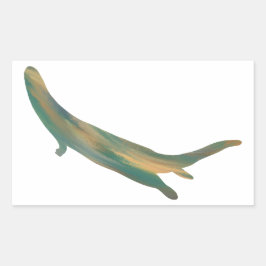 Adesivo Retangular Vinheta-Lontra Do Rio Acrílico