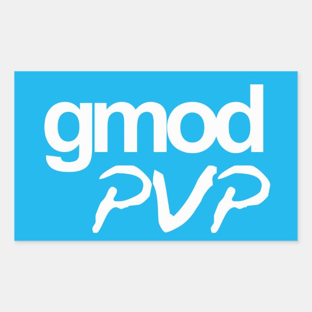 Adesivo Retangular Vinheta PVP Gmod (Frente)