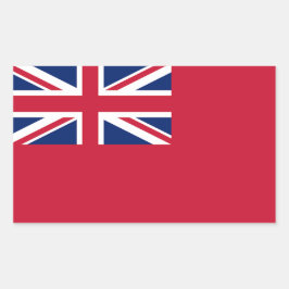 Adesivo Retangular Vinheta Red Ensign Marinho do Mercado Britânico