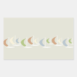 Adesivo Retangular Vinheta Regatta