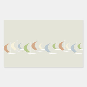 Adesivo Retangular Vinheta Regatta