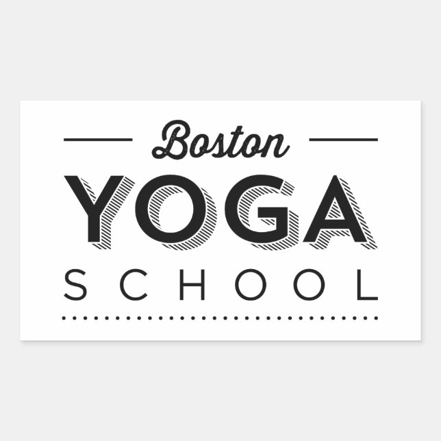 Adesivo Retangular Vinheta Retangular (Frente)