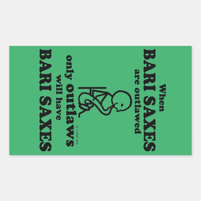 Adesivo Retangular Vinheta Retangular Bari Saxes Proibida (Frente)