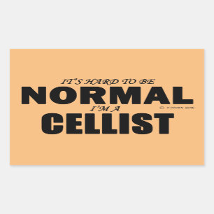 Adesivo Retangular Vinheta Retangular Cellista Normal