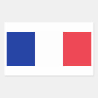 Vinheta retangular com bandeira de França