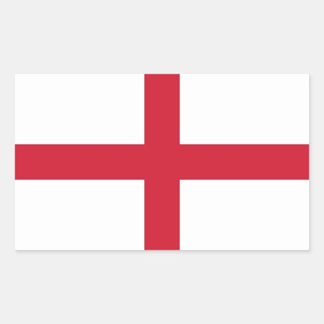 Adesivo Retangular Vinheta retangular com bandeira de Inglaterra (Frente)