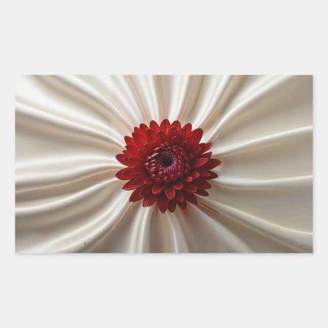 Adesivo Retangular Vinheta retangular com cores japonesas (Frente)