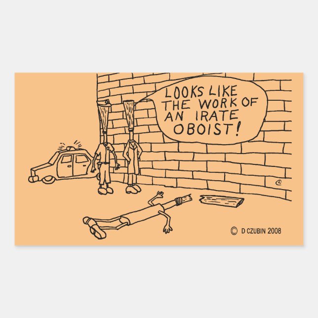 Adesivo Retangular Vinheta Retangular de Ensaio de Parede (Frente)