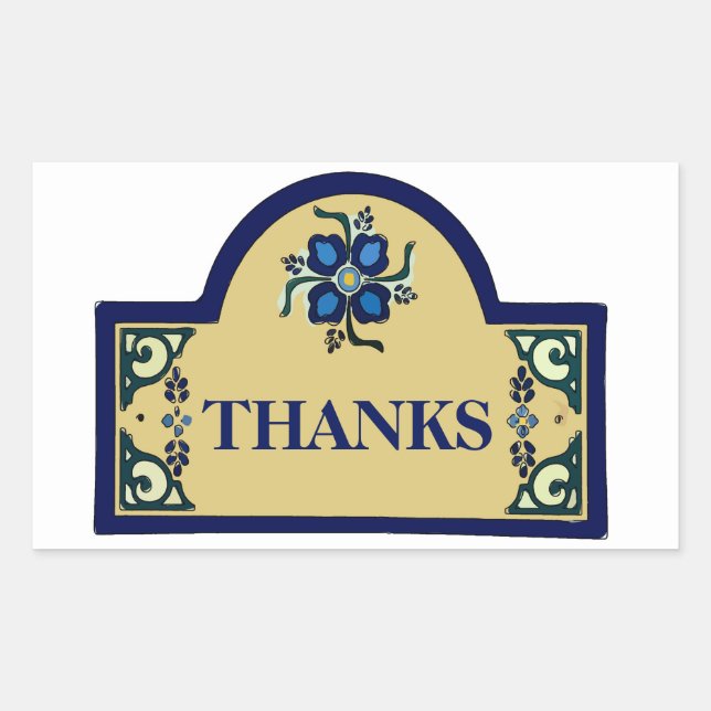 Adesivo Retangular Vinheta retangular de texto de alteração de sinal  (Frente)