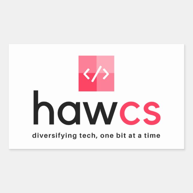 Adesivo Retangular Vinheta retangular do Clube HAWCS (Frente)
