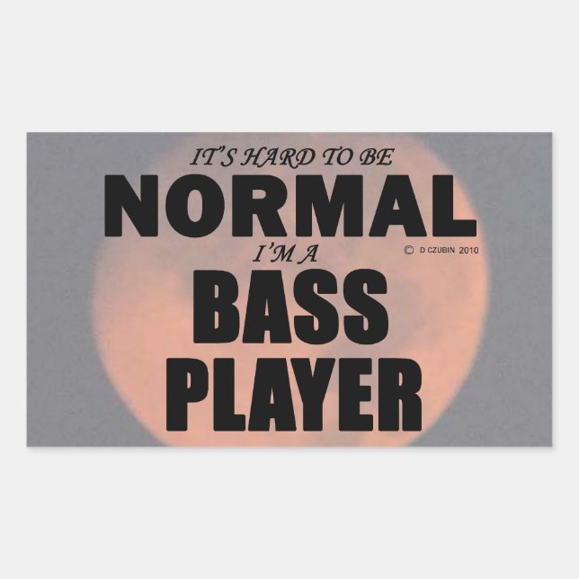 Adesivo Retangular Vinheta Retangular do Leitor Bass Normal (Frente)