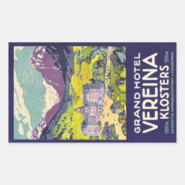Adesivo Retangular Vinheta retangular Grand Hotel Veriena
