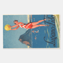 Adesivo Retangular Vinheta retangular Lugano Lido