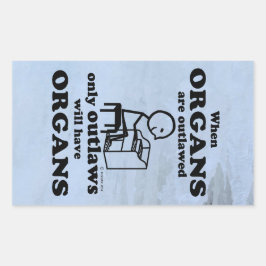 Adesivo Retangular Vinheta Retangular Organizada Não Autorizada