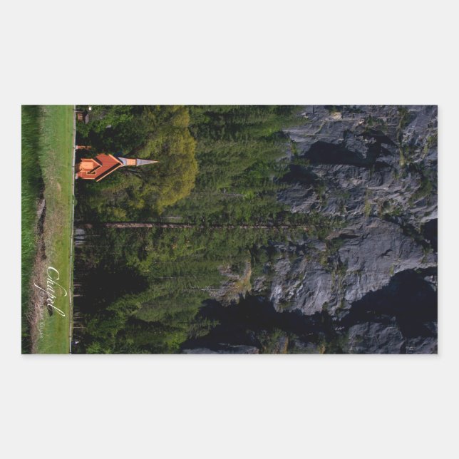 Adesivo Retangular Vinheta Retângulo da Capela (Frente)