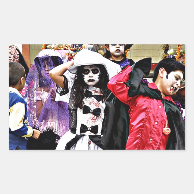 Adesivo Retangular Vinheta RETÂNGULO HALLOWEEN (Frente)